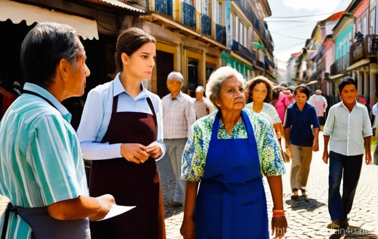 정치엘리트와 대중 - **Prompt 1: The Echoing Voices of the Unheard**
A wide shot depicting a vibrant, bustling Brazil...
