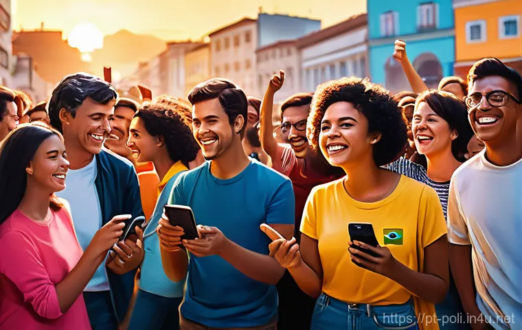 선거와 투표행태 - **Prompt:** A vibrant, dynamic illustration depicting the "Dance of Social Networks on the Political...