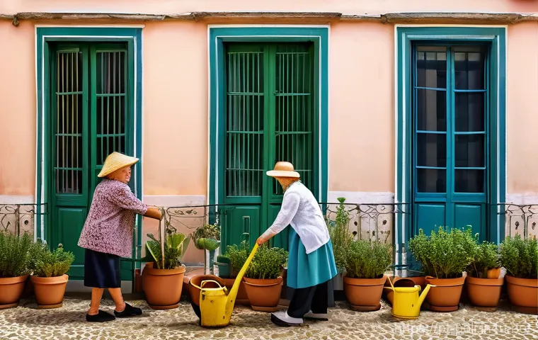 사회정책과 복지국가 - **Reimagining Well-being in a Digital Portugal**
    A bright, modern community center in Portugal, ...