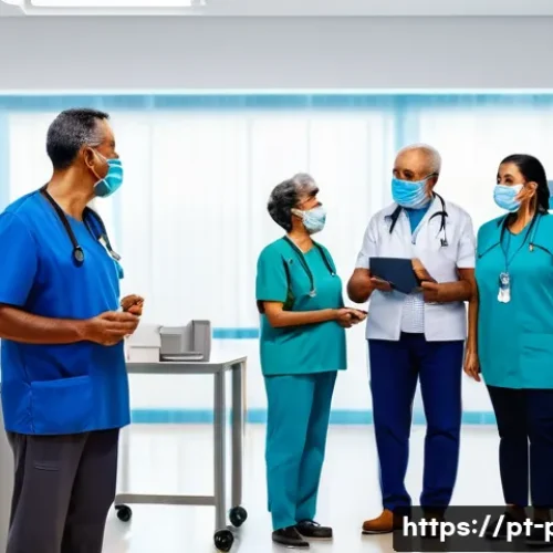 지방자치와 분권 - A vibrant Brazilian municipal health clinic scene showing diverse community members, including famil...